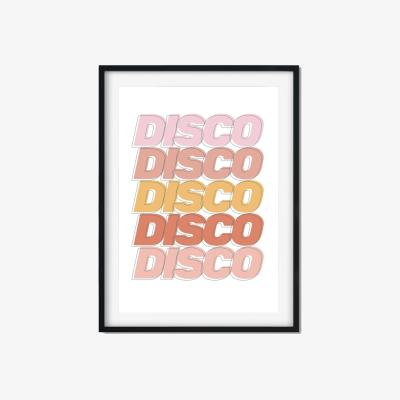 Wolf & Badger Disco, Disco, Disco A3 297 X 420Mm The Native State