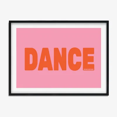 Wolf & Badger Pink / Purple Dance, No One Is Watching A3 297 X 420Mm The Native State