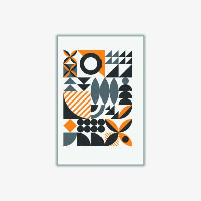 Wolf & Badger Neutrals Vibrant Bauhaus Collection #3 Extra Large Stanley Print House