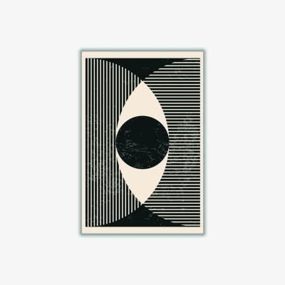 Wolf & Badger Black & White Geometric Shapes 2 A2 420 X 594Mm Stanley Print House
