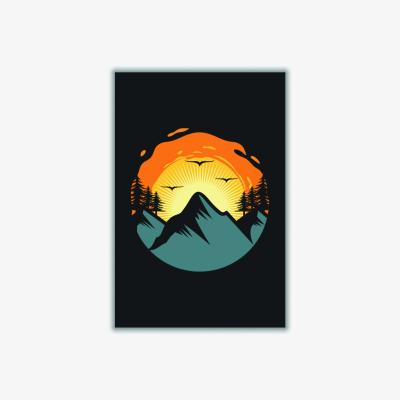 Wolf & Badger Yellow / Orange Sensets Are For The Birds Small Stanley Print House