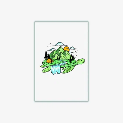 Wolf & Badger Green Turtle Power Extra Large Stanley Print House