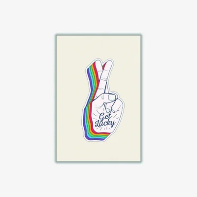 Wolf & Badger Get Lucky!! A2 420 X 594Mm Stanley Print House