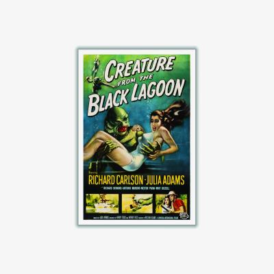 Wolf & Badger Creature From The Black Lagoon A2 420 X 594Mm Stanley Print House