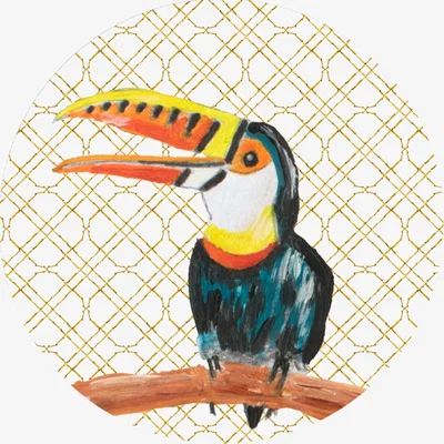 Wolf & Badger Neutrals Circle Wall Sticker Toucan Catchii