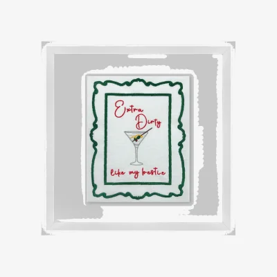 Wolf & Badger Green Extra Dirty Like My Bestie Artwork | A4 Us | 8.5 X 11" | Lilly Loves