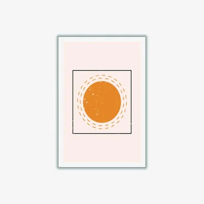 Wolf & Badger Yellow / Orange Abstract Sun For The Win Xxs Stanley Print House
