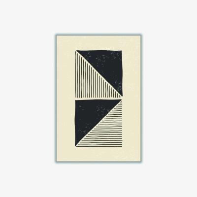 Wolf & Badger Black Triangles Series #2 A2 420 X 594Mm Stanley Print House