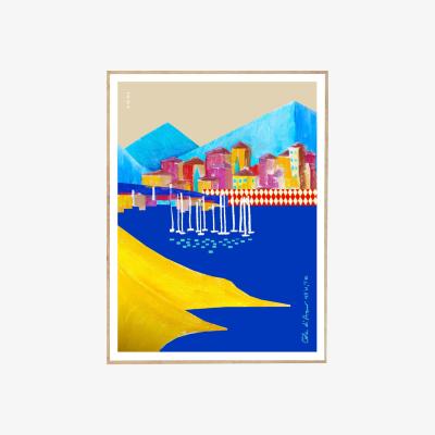 Wolf & Badger Colourful Places On The French Riviera A3 297 X 420Mm Awol