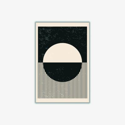 Wolf & Badger Black And White Planets Series #4 A4 210 X 297Mm Stanley Print House