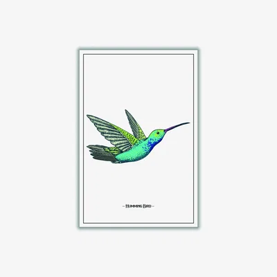 Wolf & Badger Green Humming Bird Small Stanley Print House