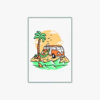 Wolf & Badger Yellow / Orange The Good Life Extra Small Stanley Print House