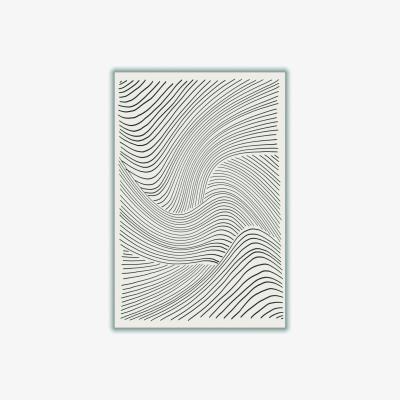 Wolf & Badger Grey Minimal Lines Set 3 Large Stanley Print House