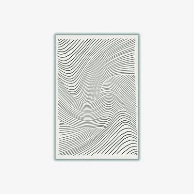 Wolf & Badger Grey Minimal Lines Set 3 Large Stanley Print House