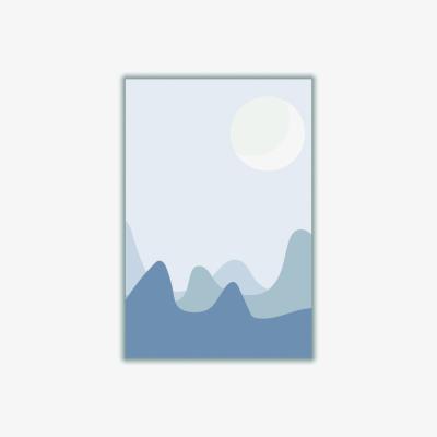 Wolf & Badger Grey Boho Landscape #4 Small Stanley Print House