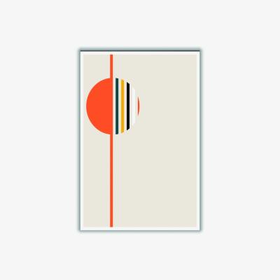 Wolf & Badger Retro Geometric Circle 4 Medium Stanley Print House