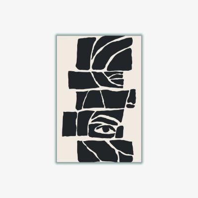 Wolf & Badger Black Abstract Face #7 Extra Large Stanley Print House