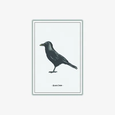 Wolf & Badger The Black Crow Large Stanley Print House