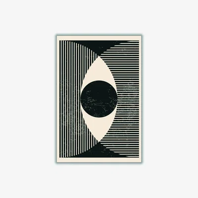 Wolf & Badger Black & White Geometric Shapes 2 A3 297 X 420Mm Stanley Print House