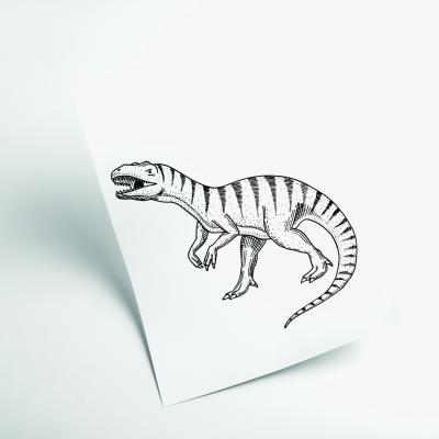 Wolf & Badger Black Dinosaur Extra Small Stanley Print House