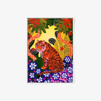 Wolf & Badger Tiger Print A3 297 X 420Mm The Neighbourhood Threat