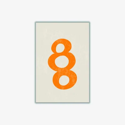 Wolf & Badger Yellow / Orange Abstract Minimal Series #2 Extra Small Stanley Print House