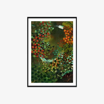 Wolf & Badger Brown / Green / Gold Never Be So Polite, You Forget Your Power, Large Print | Jessica Slack Studio