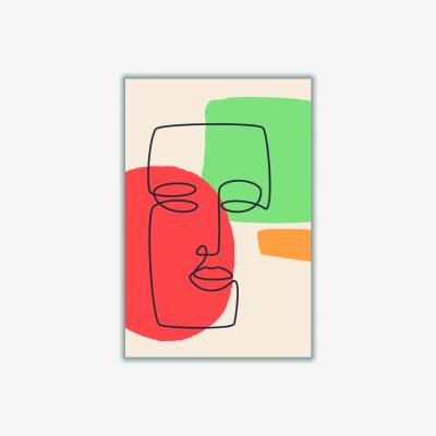 Wolf & Badger Abstract Color Faces #2 A4 210 X 297Mm Stanley Print House