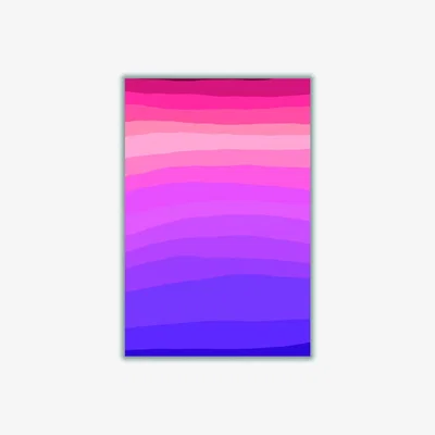 Wolf & Badger Pink / Purple Gradient Vibes Series #2 A2 420 X 594Mm Stanley Print House