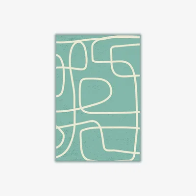 Wolf & Badger Silver Minimal Line Series 1 A3 297 X 420Mm Stanley Print House