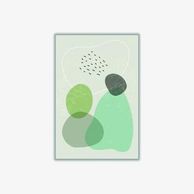 Wolf & Badger Green Abstract Rocks Series #1 Medium Stanley Print House
