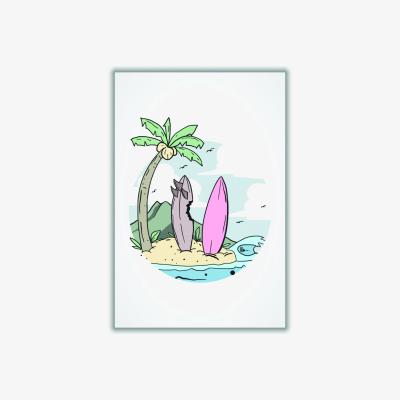 Wolf & Badger Shark Attack? Extra Small Stanley Print House
