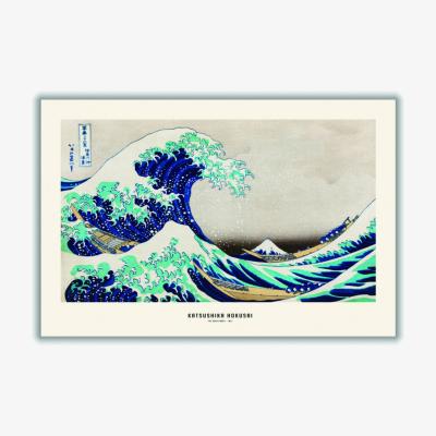Wolf & Badger Blue Katsushika Hokusai - The Great Wave Medium Stanley Print House