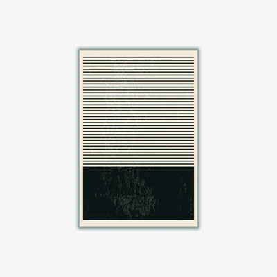 Wolf & Badger Black And White Minimal Series #2 Extra Small Stanley Print House