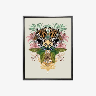 Wolf & Badger Antique Baroque Tiger Fine Art Print - A4 Emily Carter