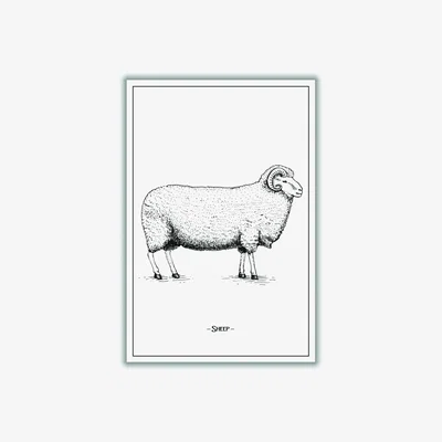 Wolf & Badger Grey Sheep Extra Small Stanley Print House