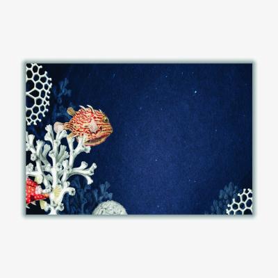 Wolf & Badger Rose Gold Marine Life A4 210 X 297Mm Stanley Print House