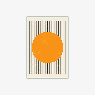 Wolf & Badger Yellow / Orange Bright Minimal Series #4 Large Stanley Print House