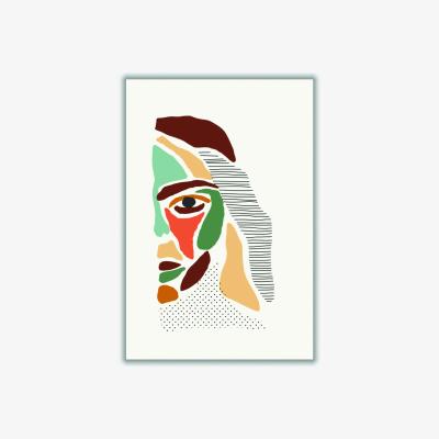 Wolf & Badger Color Abstract Faces #3 Extra Large Stanley Print House