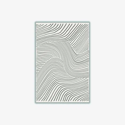 Wolf & Badger Grey Minimal Lines Set #1 Large Stanley Print House