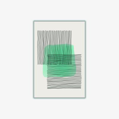 Wolf & Badger Light Green Abstract #3 Medium Stanley Print House