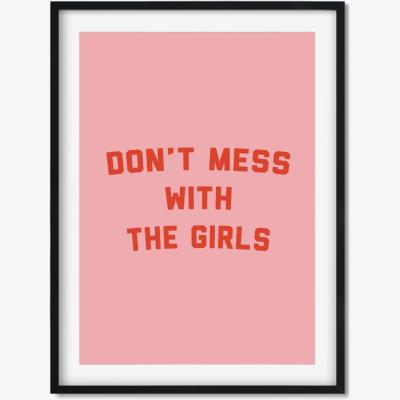 Wolf & Badger Pink / Purple Don't Mess With The Girls The Native State