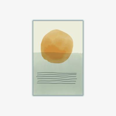 Wolf & Badger Yellow / Orange Minimal Abstract Vibes #2 A1 594 X 841Mm Stanley Print House