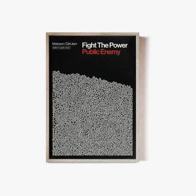 Wolf & Badger Fight The Power - Song Lyric Print A3 297 X 420Mm Reign & Hail