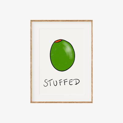 Wolf & Badger Stuffed Print A3 297 X 420Mm Oh Oly