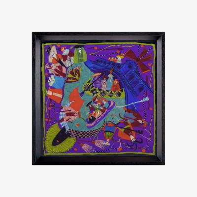 Wolf & Badger Venice Carnival Black Framed Silk | One Size | Un Poco