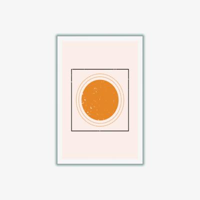 Wolf & Badger Yellow / Orange Abstract Sun A1 594 X 841Mm Stanley Print House