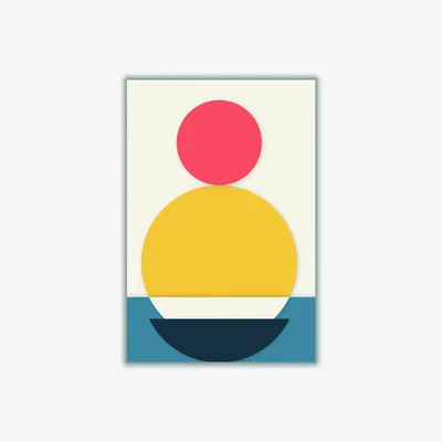 Wolf & Badger Bright Geometric Series #4 Medium Stanley Print House