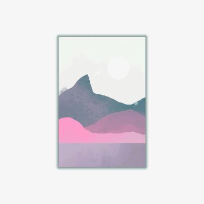 Wolf & Badger Rose Gold Minimal Landscape Small Stanley Print House