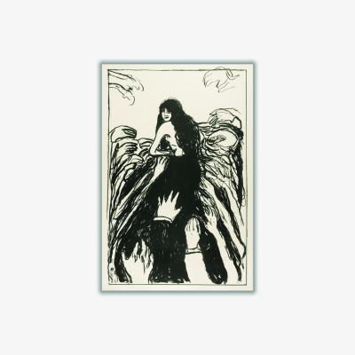 Wolf & Badger Black The Hands 1895 By Edvard Munch Small Stanley Print House